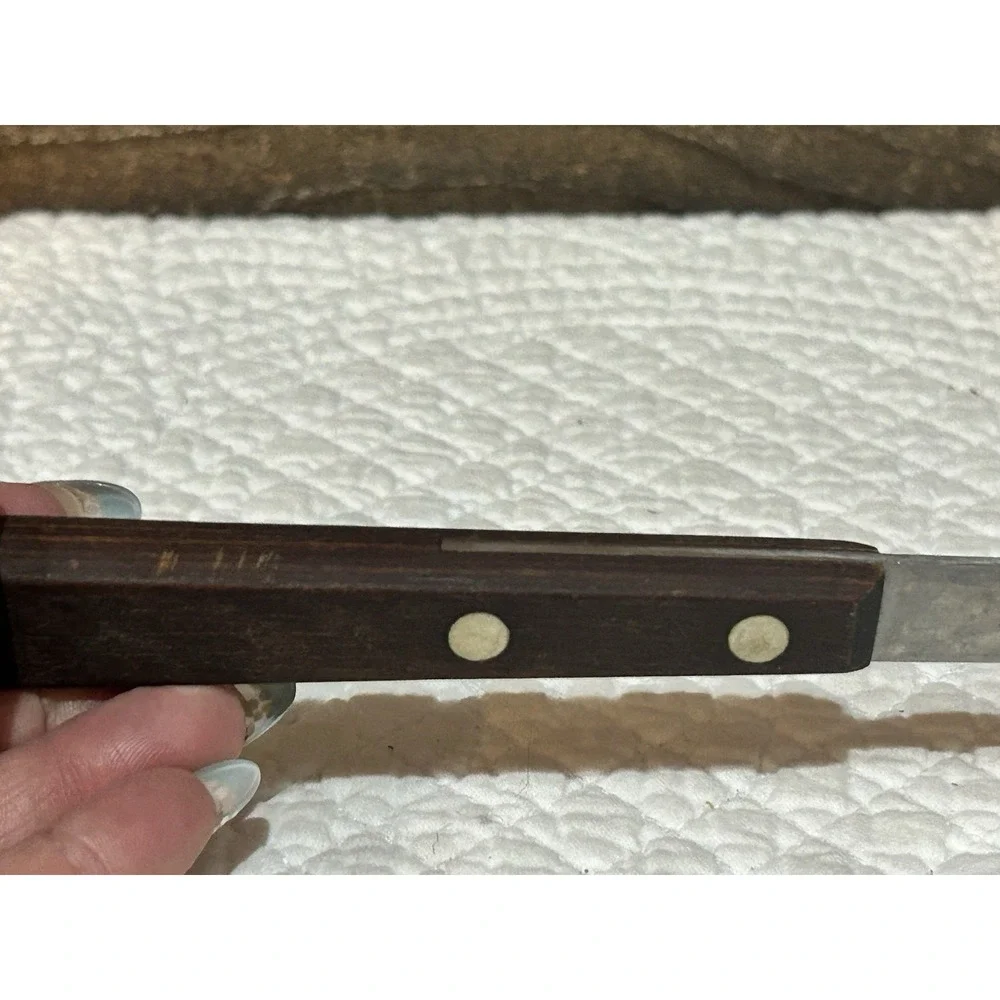 EKCO Flint Arrowhead Stainless Steel Wood Handle Spatula Vintage USA 18
